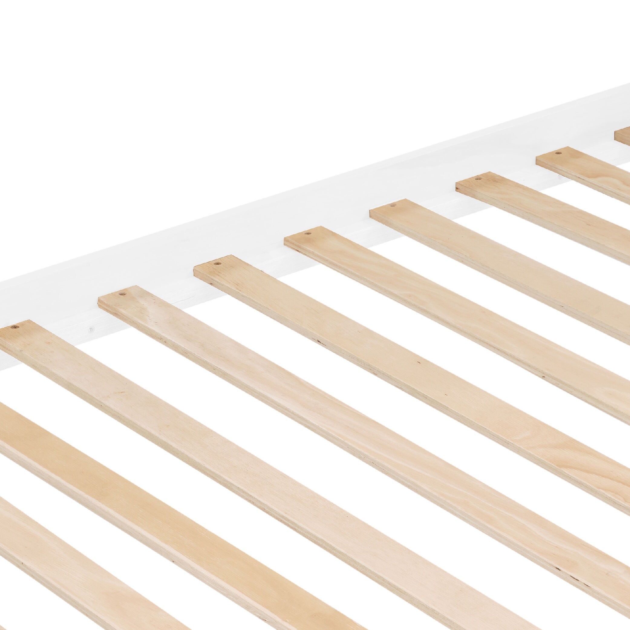 Twin Over Twin Bunk Bed With Thick Posts,Wooden Bunk Bed With High Guardrail And Ladder For Kids, Teens, Dorm Rooms, And Guest Rooms,No Box Spring Needed,White_voghion.com